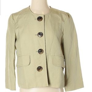 Kasper Tan button up jacket